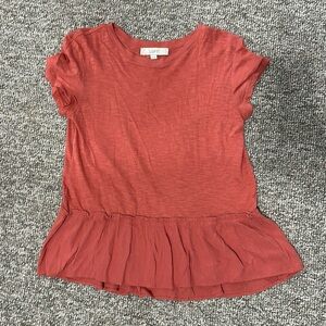 Ruffles too, salmon color good condition. Very comfy size XS.